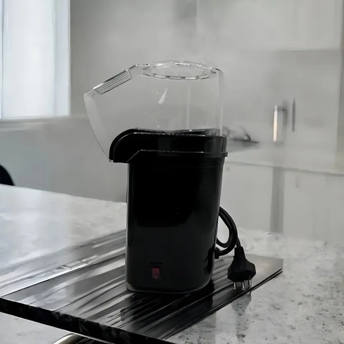 Pipoqueira Elétrica Sem Óleo 1200w Direcionado Cor Preto