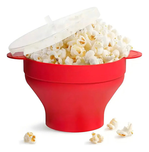 Pipoqueira silicone 25l com refratario vermelho mori pop mod
