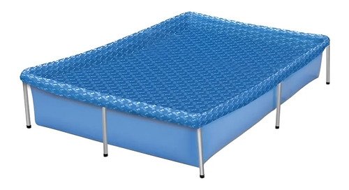 Piscina 1000l retangular botafogo azul aco resistente pvc