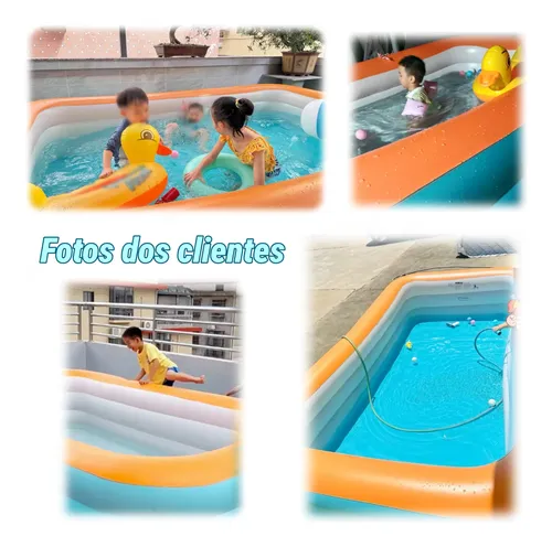 Piscina Inflável Grande De 2330l Com Bomba De Ar Elétrica