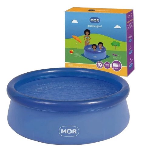 Piscina mor inflavel 1000 litros splash fun azul 1048