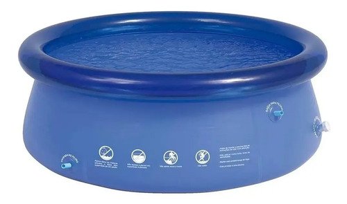 Piscina MOR Inflável 1000 Litros Splash Fun Azul - 1048
