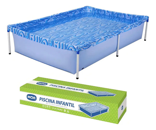 Piscina retangular pequena 1000 litros portatil mor