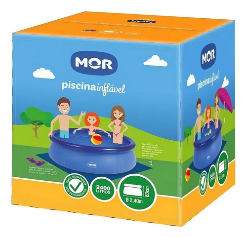 Piscina Splash Fun Redonda Inflável 2400 Litros - Mor