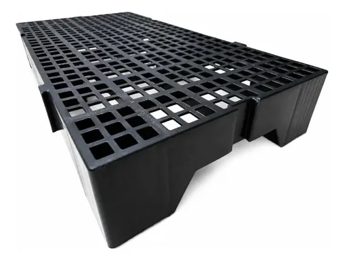 Piso estrado plastico alto palete pallet reforcado 82x41x13