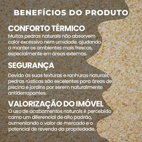Piso Fulget Pedras Naturais 20kg Área Interna E Externa