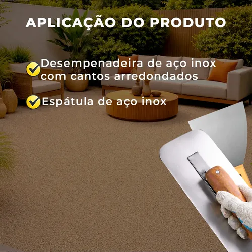 Piso Fulget Pedras Naturais 20kg Área Interna E Externa