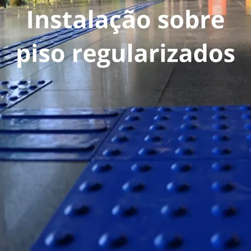 Piso Tátil Alerta E Direcional - 25 X 25cm Kit Com 100 Unid