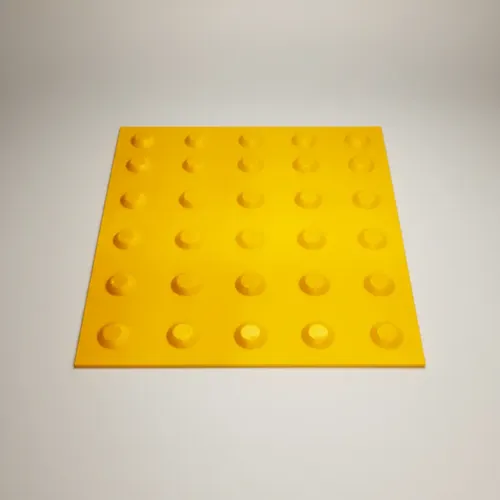 Piso Tátil Alerta E Direcional - 25 X 25cm Kit Com 100 Unid