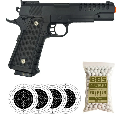 Pistola airsoft rossi 1911 v301 spring vigor m1911 bbs 6mm