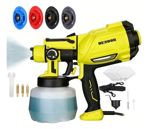 Pistola de pintura 1600w real profissional 1200ml eletrica p