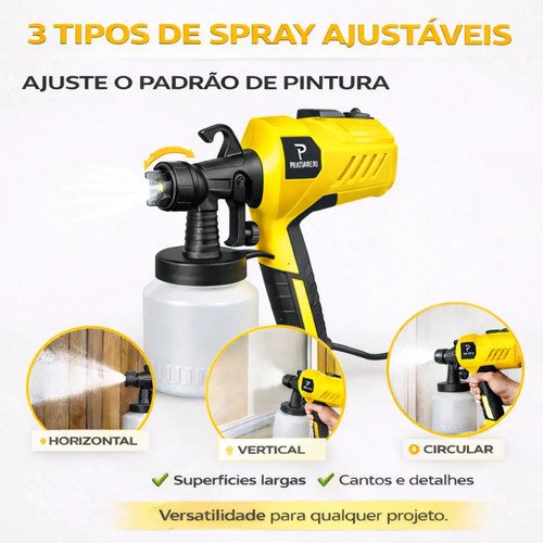 Pistola De Pintura 400w Profissional Elétrica Pulverizadora 800ml Regulações De Spray Prevenção De Refluxo Para Projetos De Renovação Doméstica Colpaq