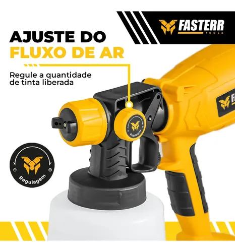 Pistola Elétrica De Pintura Fasterr 1,4l 550w Fst054br 110v