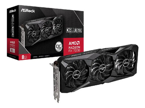 Placa de video asrock radeon rx 7600 challenger pro oc 8gb g