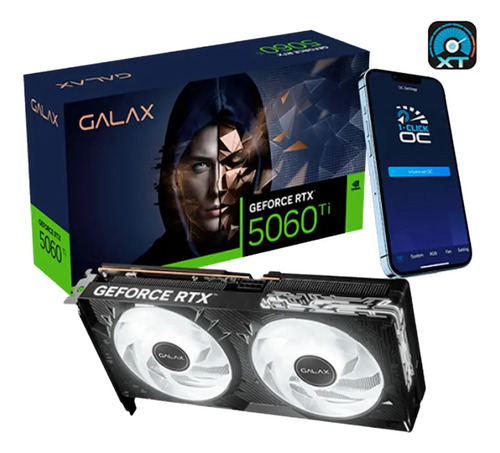 Placa de video galax geforce rtx 5060 ti 1 click oc classic