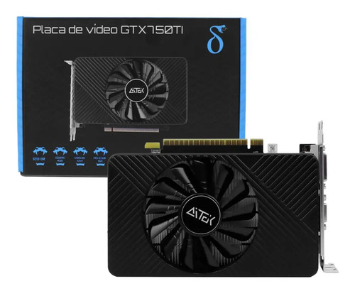 Placa de video gamer aitek nvidia gtx750 ti delta gtx750ti 4