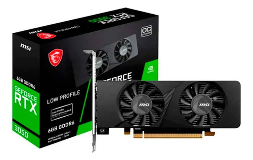 Placa de video msi geforce rtx 3050 low profile 6gb gddr6 1