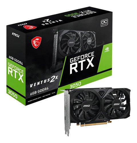 Placa de video msi geforce rtx 3050 ventus 2x 6gb oc