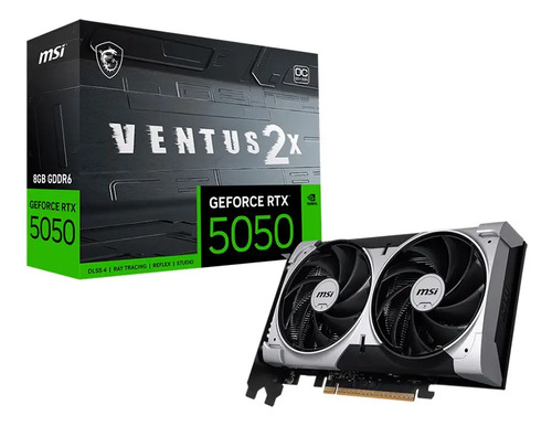 Placa de video msi nvidia geforce rtx 5050 ventus 2x oc 8gb