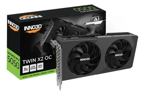 Placa de video nvidia g rtx 5050 8gb gddr6 inno3d twin x2 oc