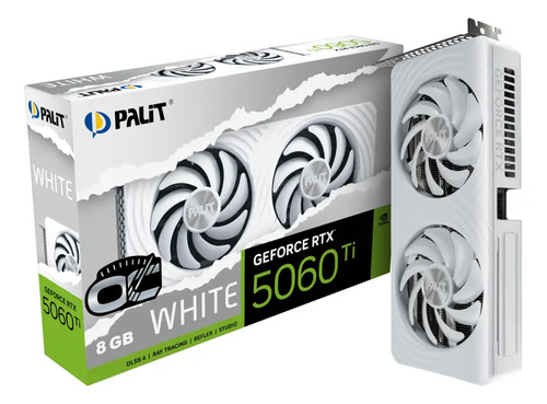 Placa de video palit nvidia geforce rtx 5060 ti white oc 8gb