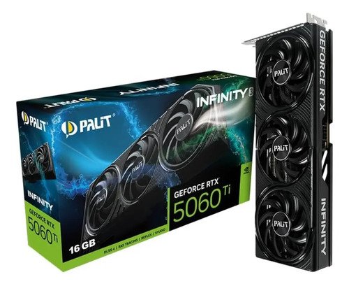 Placa de video palit rtx 5060 ti 16gb gddr7 ray tracing 8k