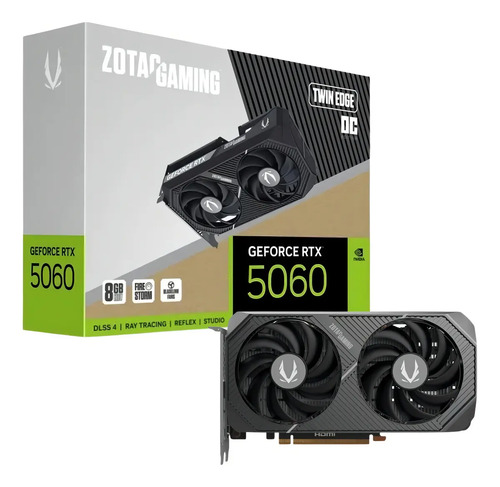 Placa de video zotac rtx 5060 twin edge oc 8gb gddr7 128 bit