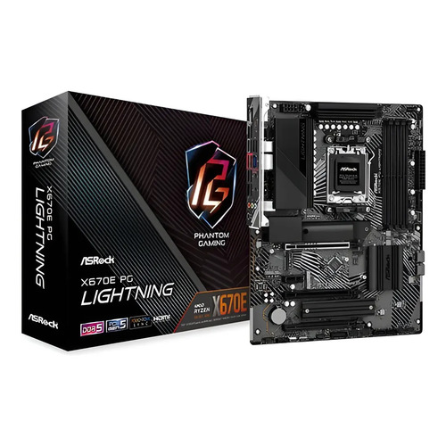 Placa mae asrock pg lightning x670e am5 atx 4xddr5 cor sc