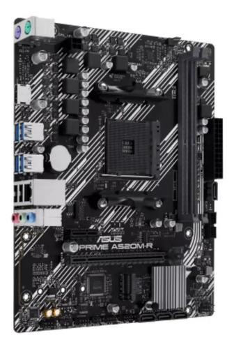 Placa Mãe Asus Prime A520m-r Am4 Ddr4 M.2 Chipset A520 Hdmi Preto