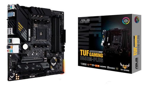 Placa mae asus tuf gaming b550m plus ddr4 amd am4 matx rgb 1