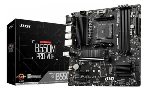 Placa mae msi b550m pro vdh ddr4 socket am4 m atx