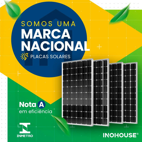 Placa Solar 330w Monocristalino Half-cell Inmetro Inohouse