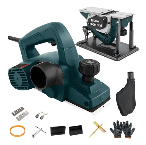 Plaina eletrica manual profissional 1500w 2 laminas dobevi
