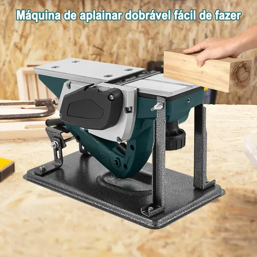 Plaina Elétrica Manual Profissional 1500w 2 Lâminas Dobevi