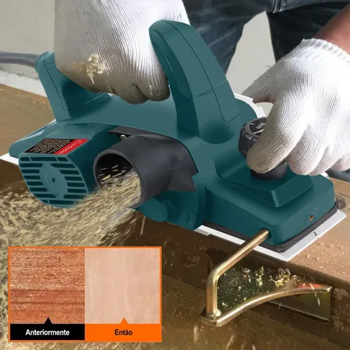 Plaina Elétrica Manual Profissional 1500w 2 Lâminas Dobevi