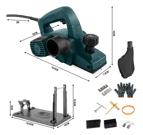 Plaina Elétrica Manual Profissional 1500w 2 Lâminas Dobevi
