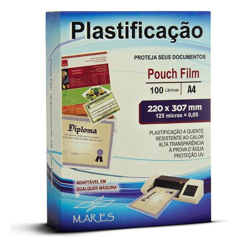 Plastico para plastificacao pouch film mares a4 220x307 125