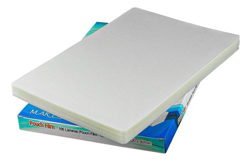 Plástico Para Plastificação Pouch Film Mares A4 220x307 125 Micras 100 Un.