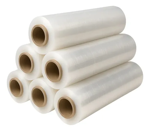 Plasticos filme stretch 500mmx25mi virgem 6 rolos bobina