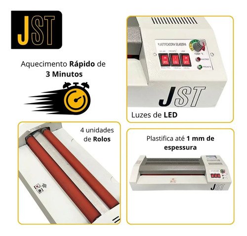 Plastificadora e Laminadora JST PL-320