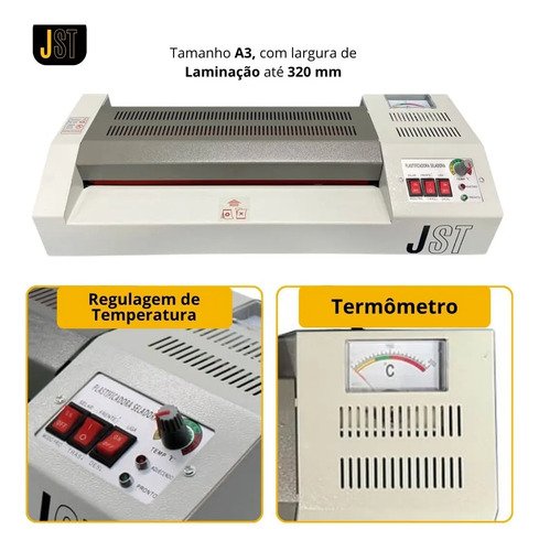 Plastificadora e Laminadora JST PL-320