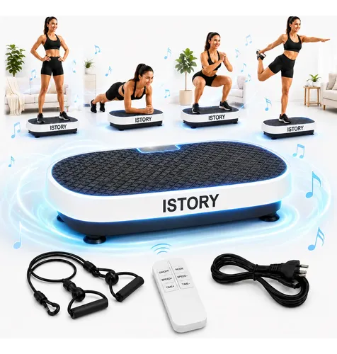 Plataforma vibratoria 199 niveis controle remoto bluetooth