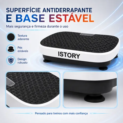Plataforma Vibratória 199 Níveis Controle Remoto Bluetooth