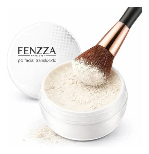 Po translucido facial solto fenzza selar maquiagem branco