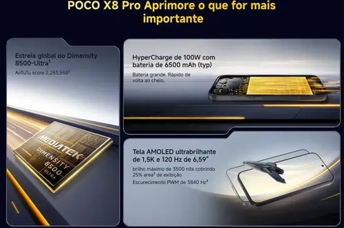 Poco X8 Pro 512gb 12gb Ram Original Lancamento Global C/ Nfc