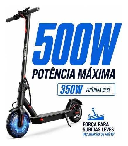POLARES Z20 Patinete Elétrico Premium 500w Pneu Aderente Velocidade Máxima 32km/h Motorizado Até 30km De Autonomia Polares