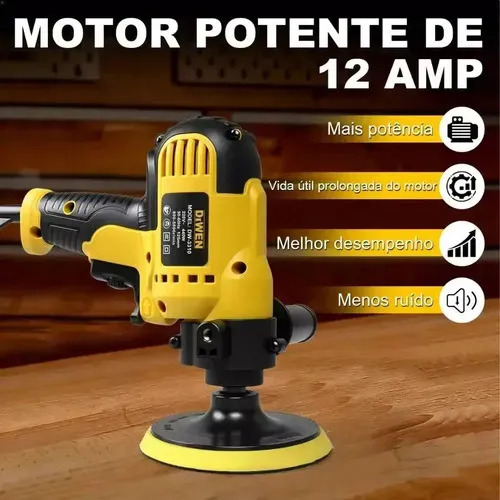 Politriz Lixadeira Multifunções Automotiva Profissional 50hz-60hz 5000rpm Com Mandril 5 Polegadas Furadeira Parafusadeira Mestri M-201