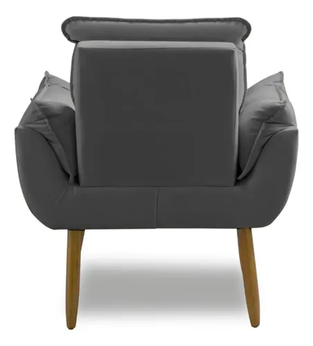 Poltrona Decorativa Opala Suede Para Sala Arapongas Luxo