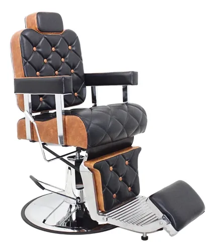 Poltrona reclinavel cadeira imperial barbeiro hidraulica