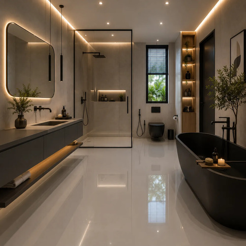 Porcelanato Liquido 2 Metros Banheiro Resina Epoxi